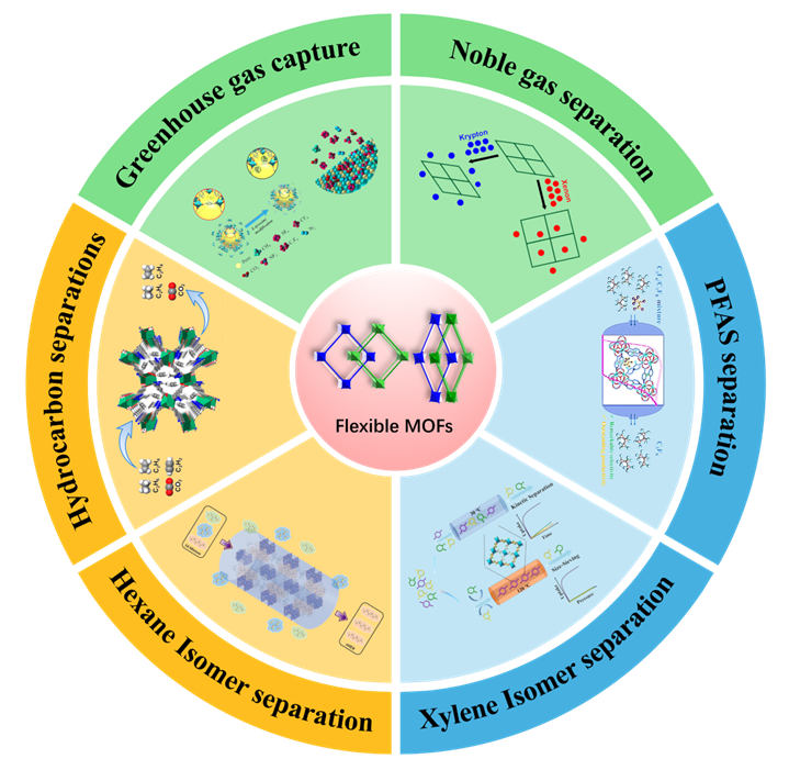Flexible metal-organic frameworks: Frontiers in dynamic pore engineering for adsorptive separation